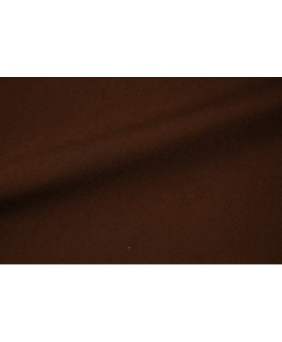 Coton uni marron