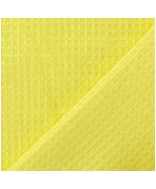 Coton nid d'abeille jaune
