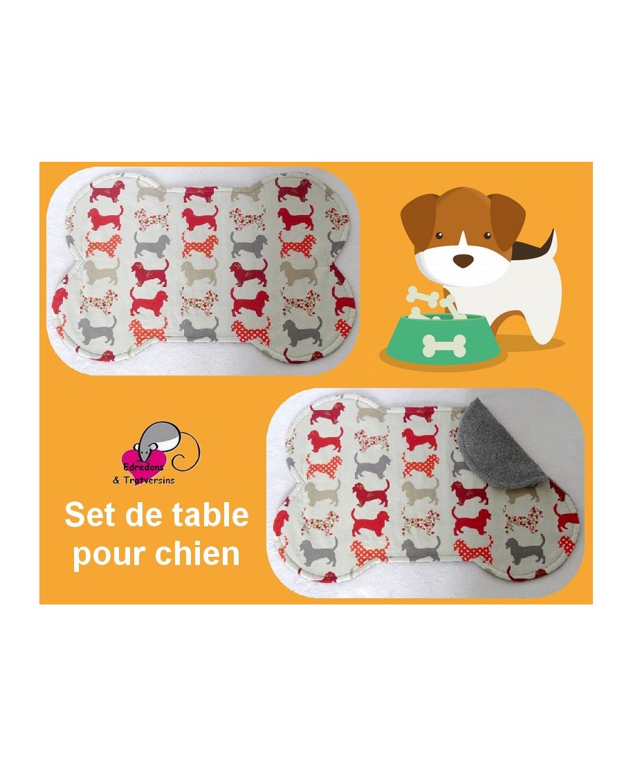 set de table pour chien