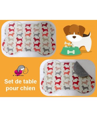 set de table pour chien